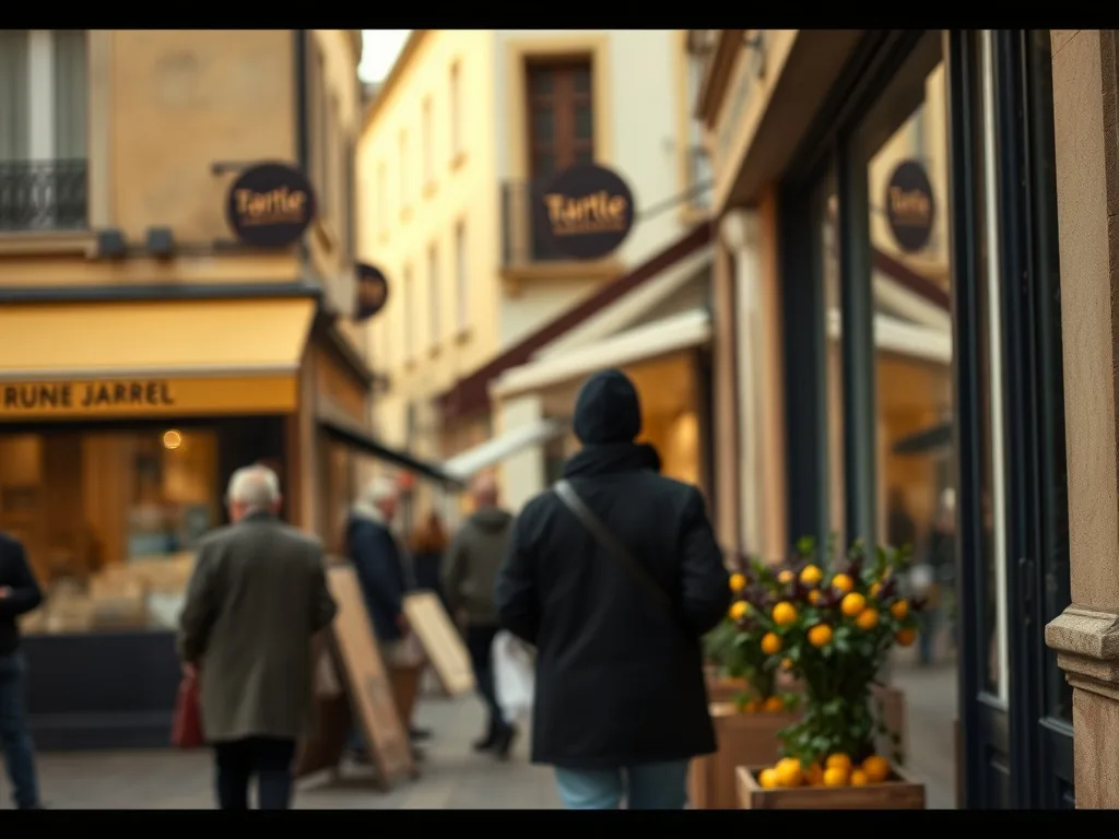 Tarte aux prunes jaunes sur une plaque de cuisson, avec un verre de lait et un torchon à carreaux